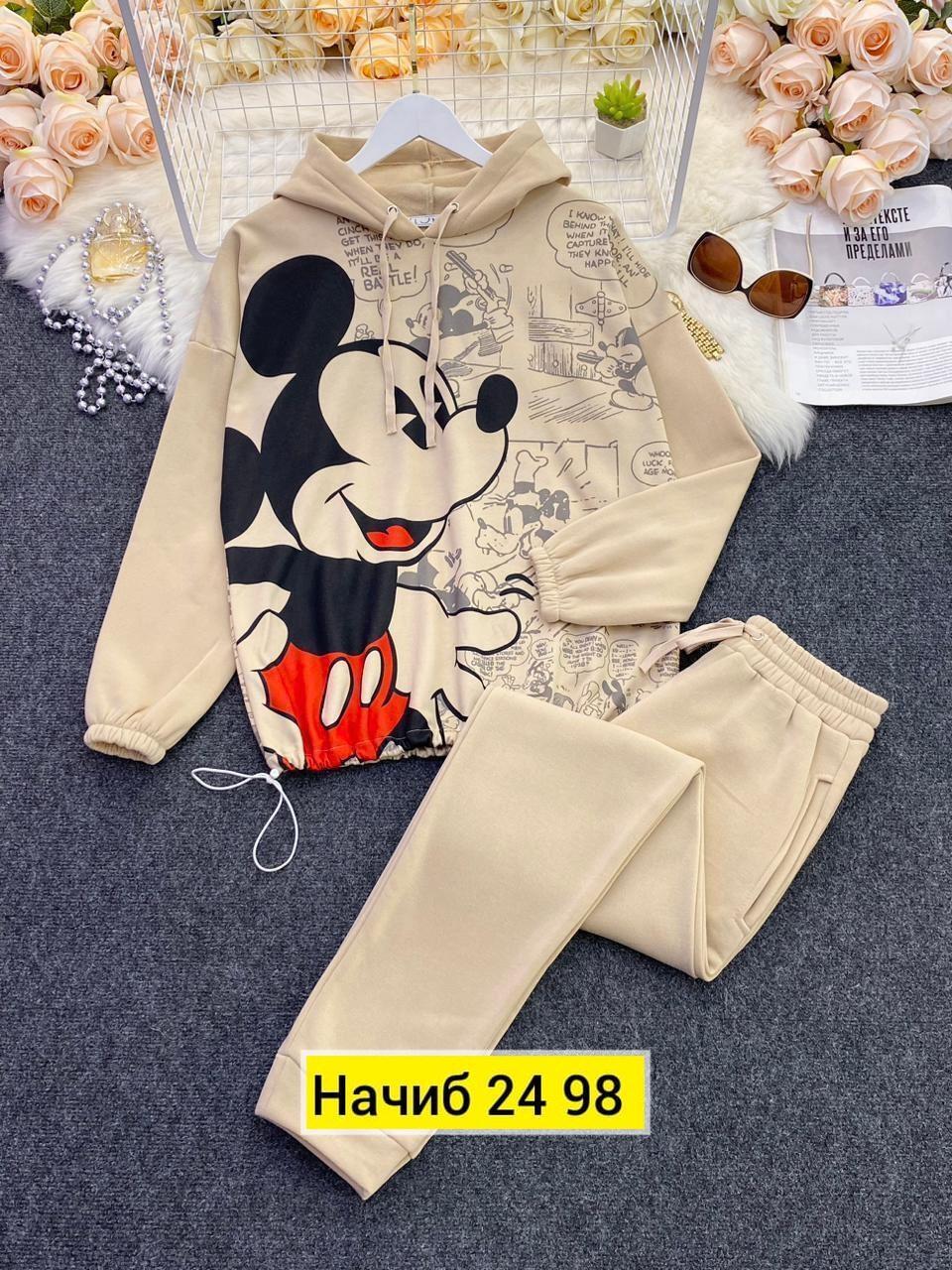 спортивный костюм с микки маусом женский,cпортивный костюм теплый,женский спортивный костюм на флисе,спортивный костюм микимаус женский,женский костюм на флисе