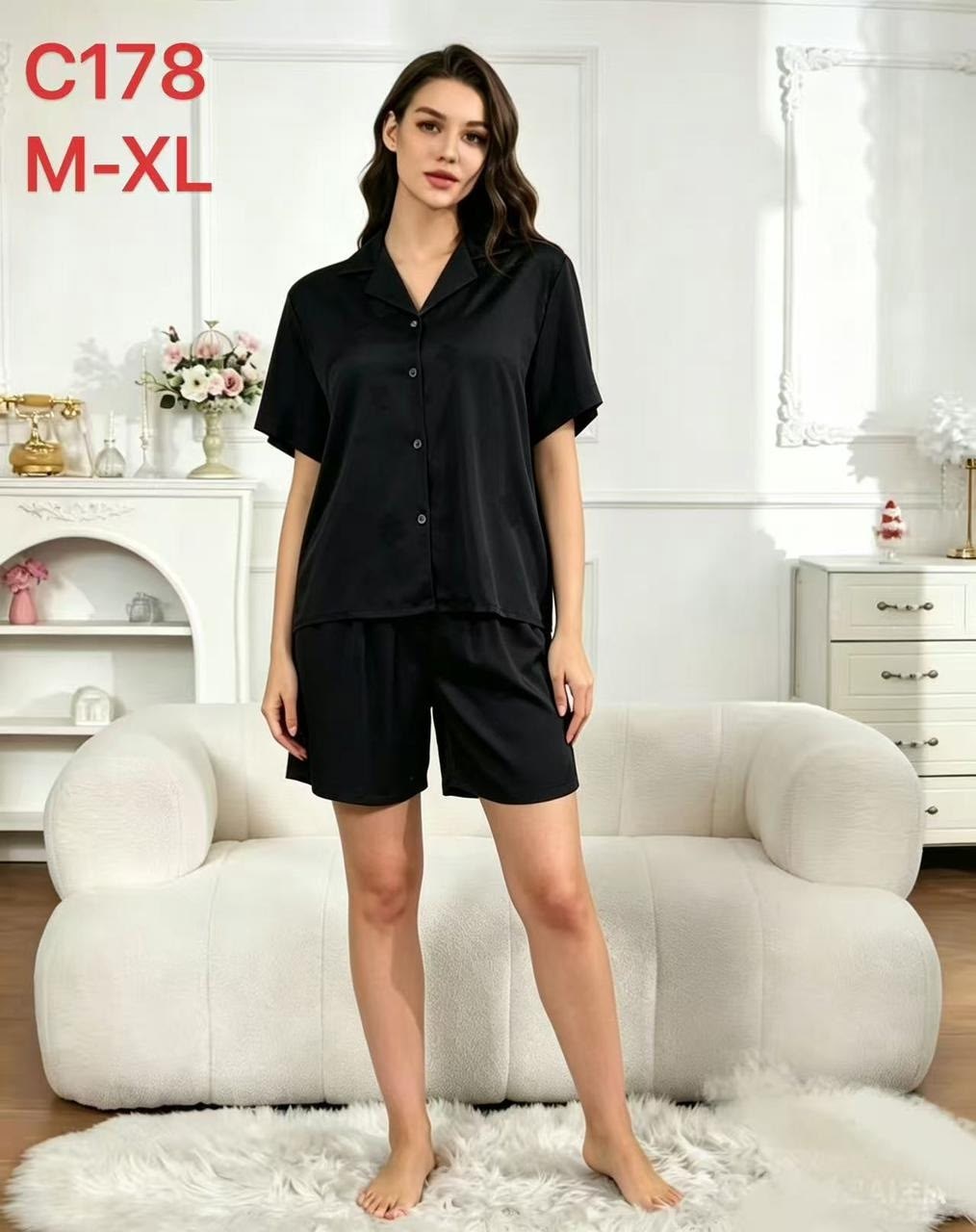 атласная пижама женская с шортами,пижама женская,пижамы для женщин,женская шелковая пижама,пижама короткий рукав