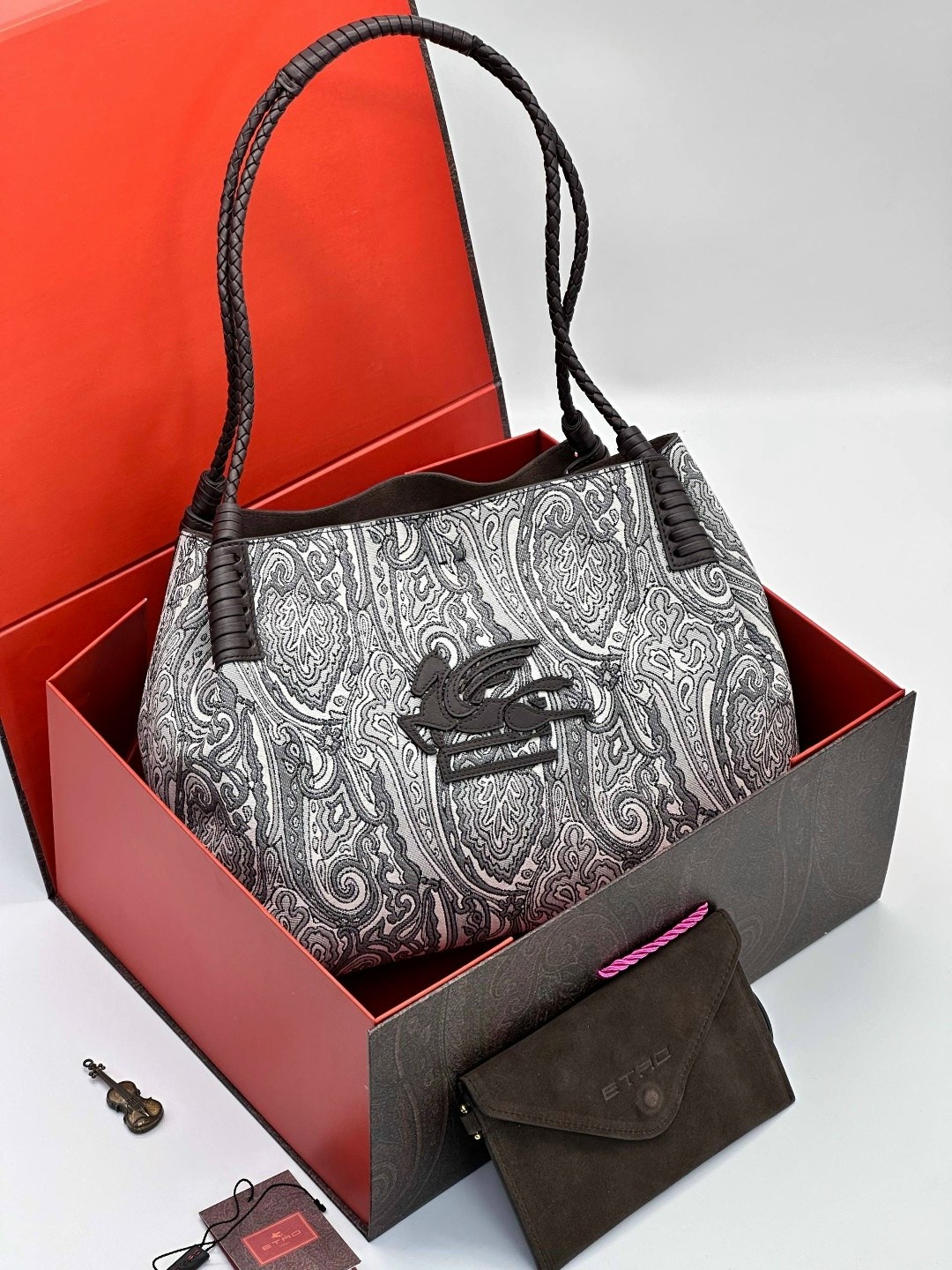 сумка,женская сумка,etro средняя сумка-тоут paisley libra коричневый,сумки для женщин,сумка etro