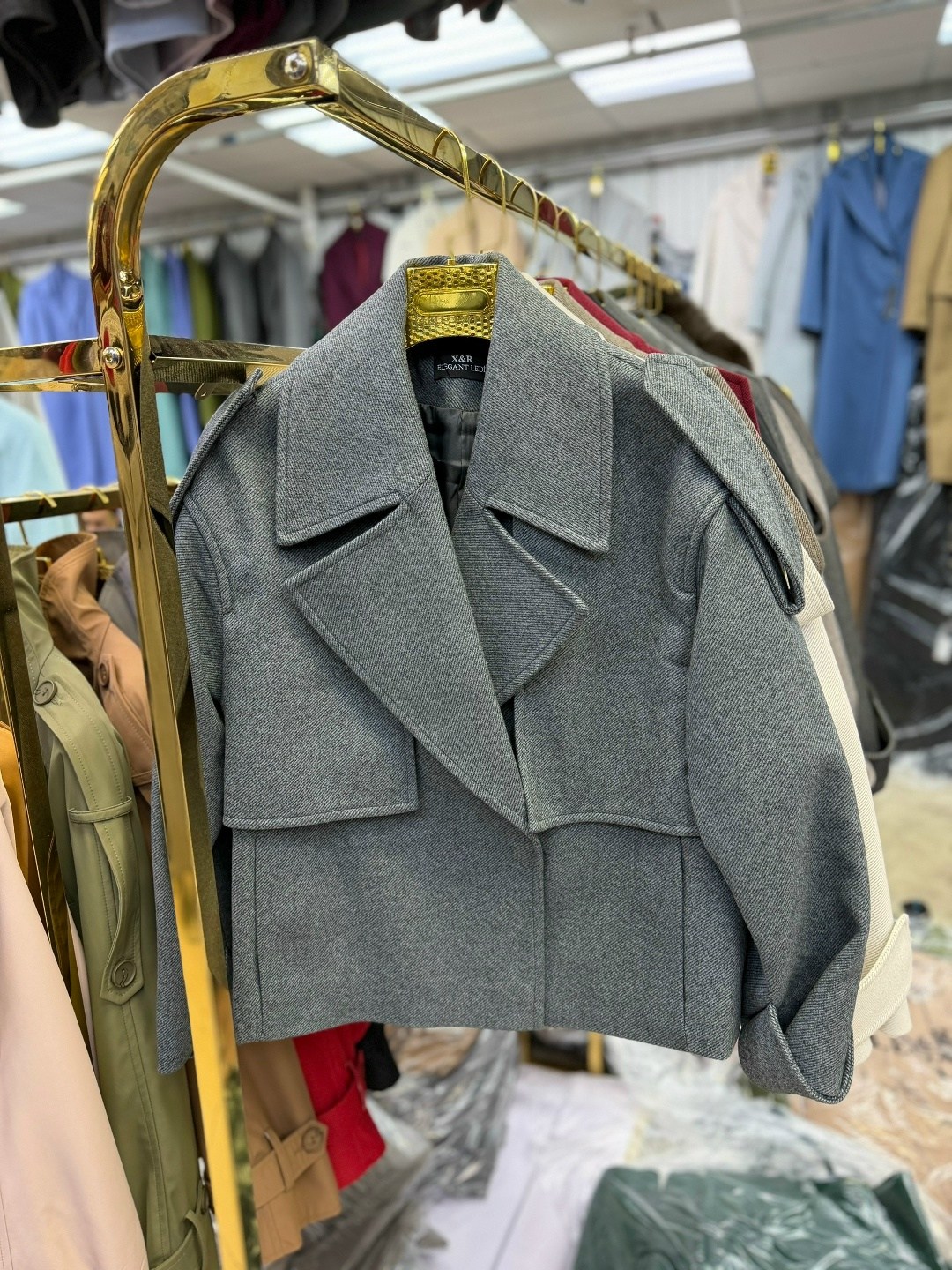 пальто женское,пальто короткое демисезонное оверсайз riscalda,полупальто,пальто и куртки,короткое пальто