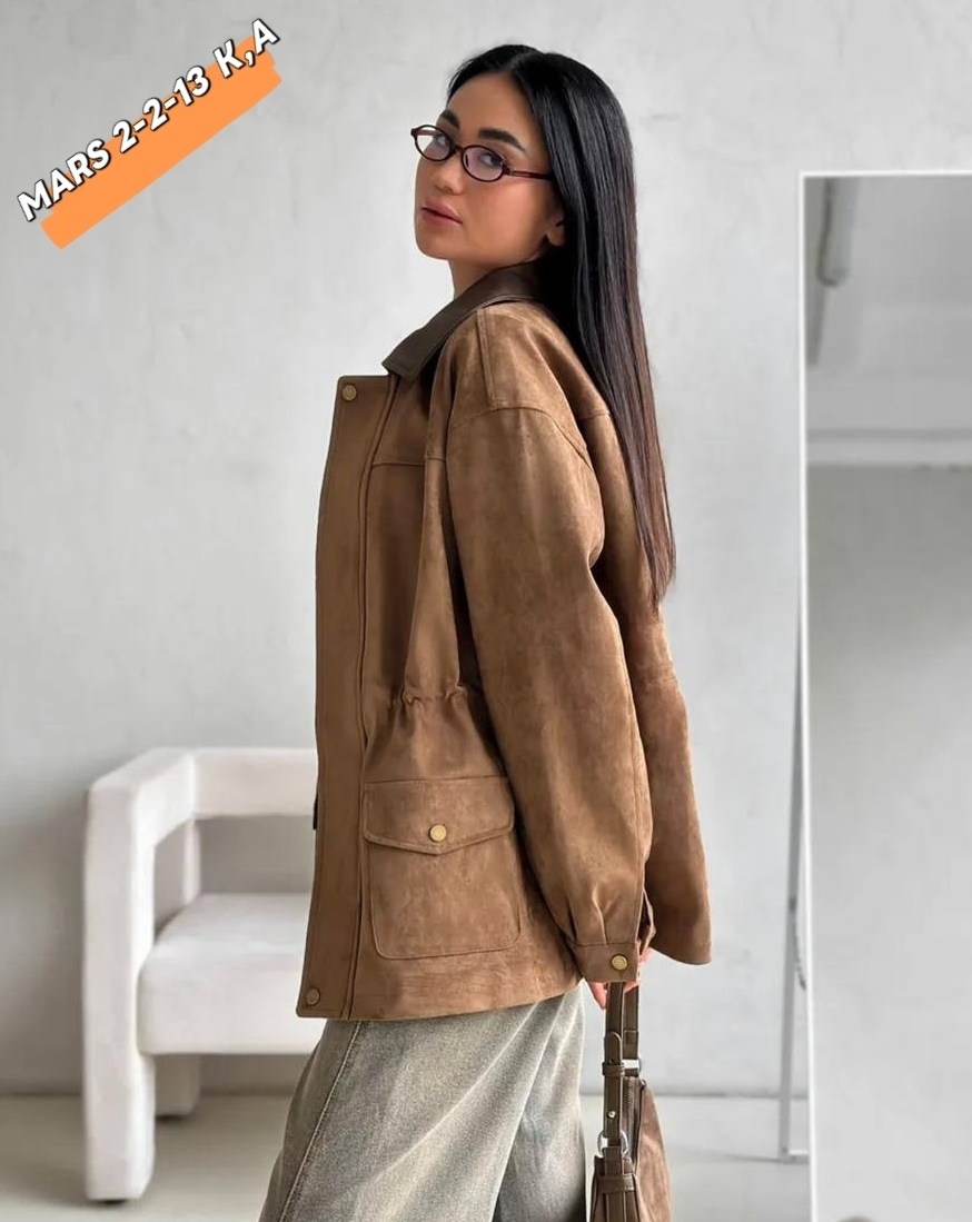 куртка рабочего тренд замшевая tinaria 313880037,замшевая куртка,куртка замшевая женская,куртка из замши,женская куртка