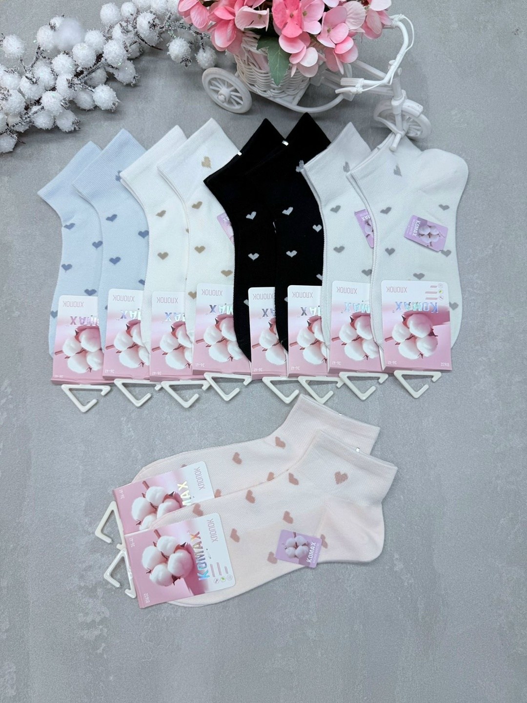 носки женские 10 пар,женские носки,комплект носки женские,носки женские 10 пар разного цвета,носки женские короткие