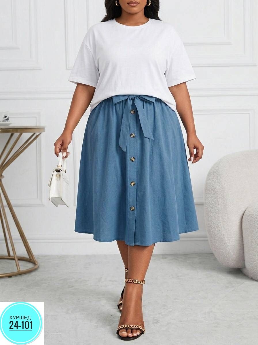 юбка,юбка женская,широкая юбка,юбка миди,юбка с карманами
