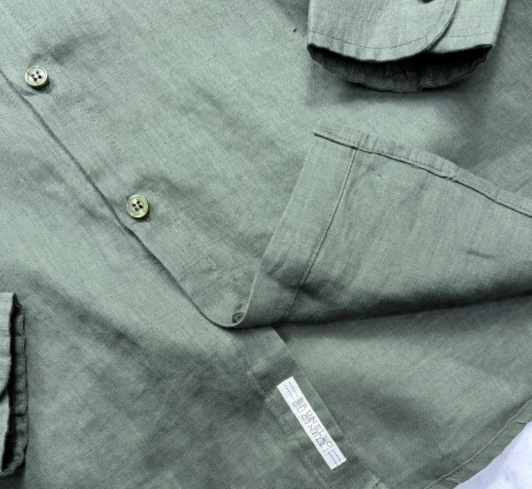 рубашка,рубашка мужская,рубашка льняная,повседневная рубашка,рубашка зеленая