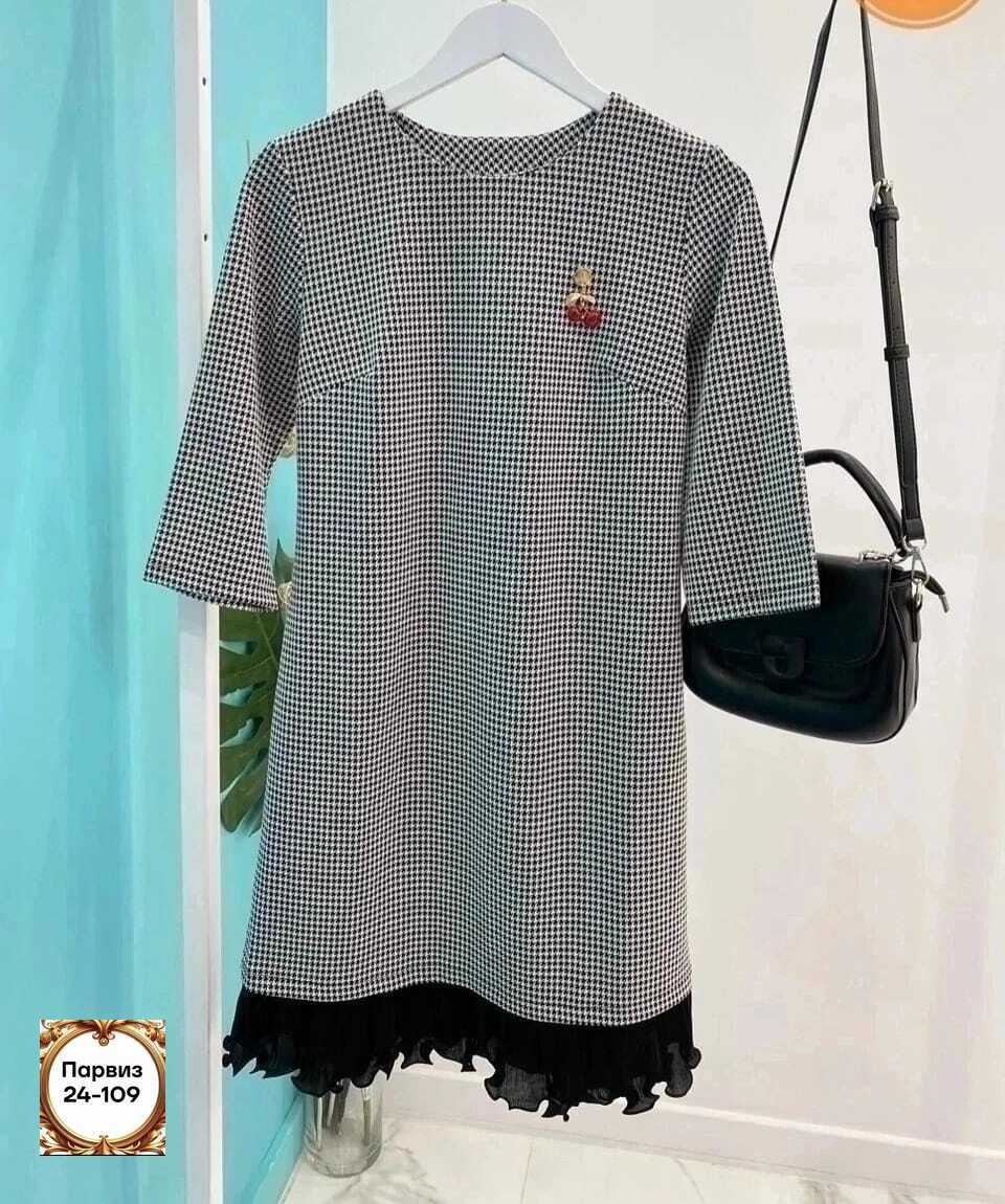 платье женское,повседневные платья,платья,стильное платье,платье из ткани гусиная лапка