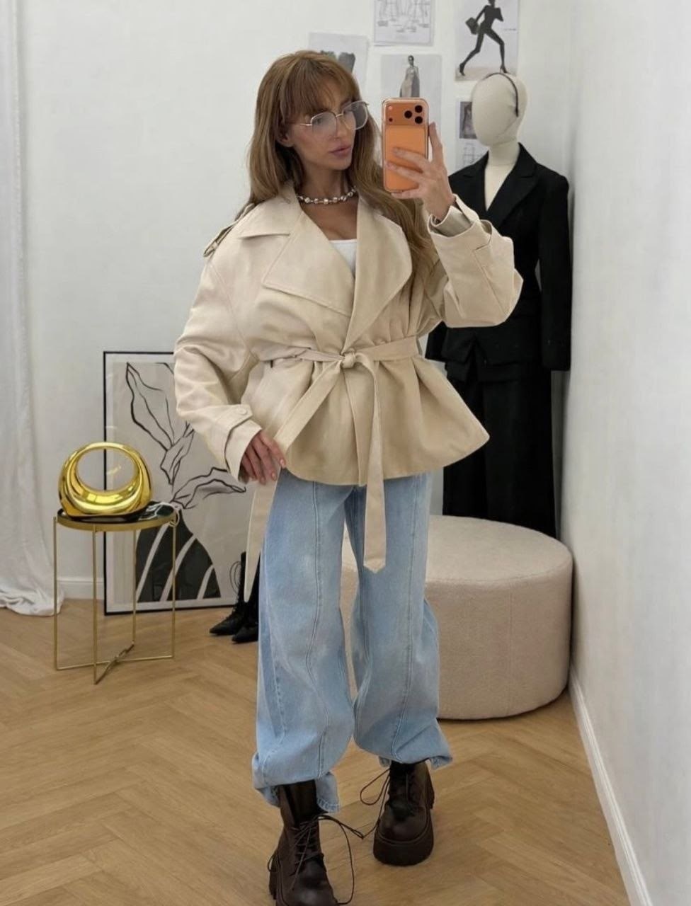 тренч женский,тренч с поясом,тренч,тренч короткий