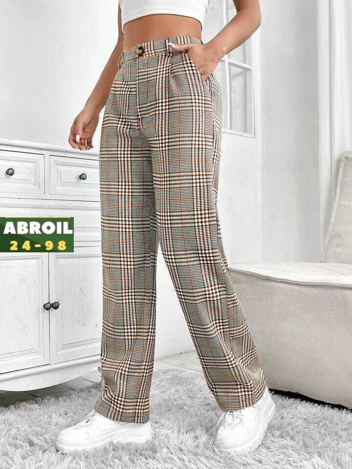 брюки в клетку,брюки в клетку с карманами,женские брюки,женские брюки в клетку,брюки женские клетчатые