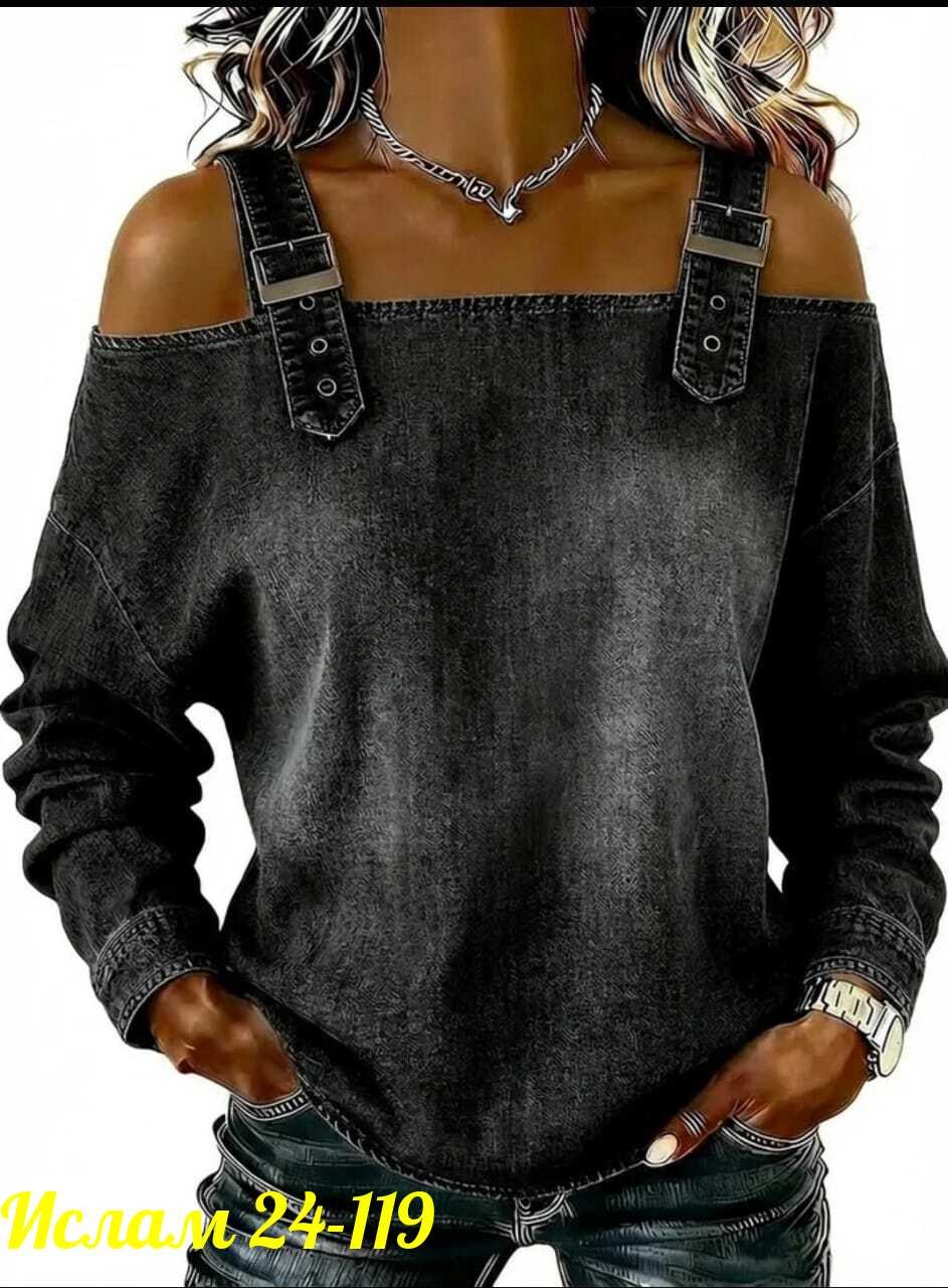 джинсовая блузка,джинсовая блузка с открытыми плечами,джинсовая кофта,джинсовый стиль,стильная кофта