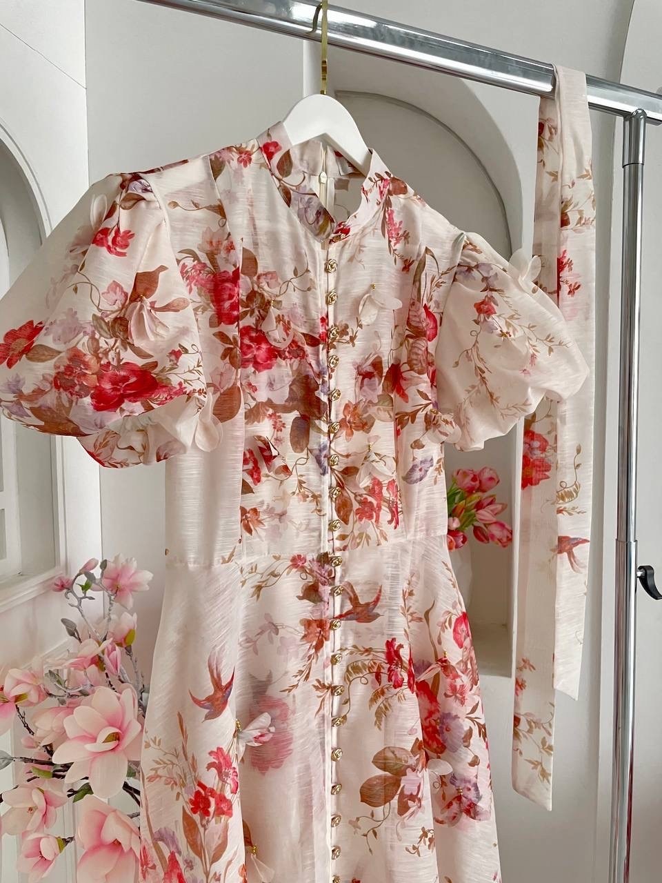 платье шифоновое,платье с нежным цветочным принтом,платье нежное,шелковое платье,платье летнее женское