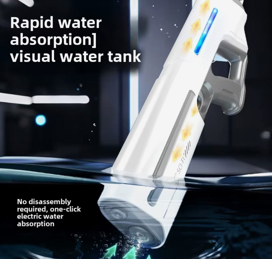 автоматический электрический водяной пистолет,электрический водяной пистолет,водяной пистолет автоматический,импульсный водяной пистолет,водяной пистолет большой