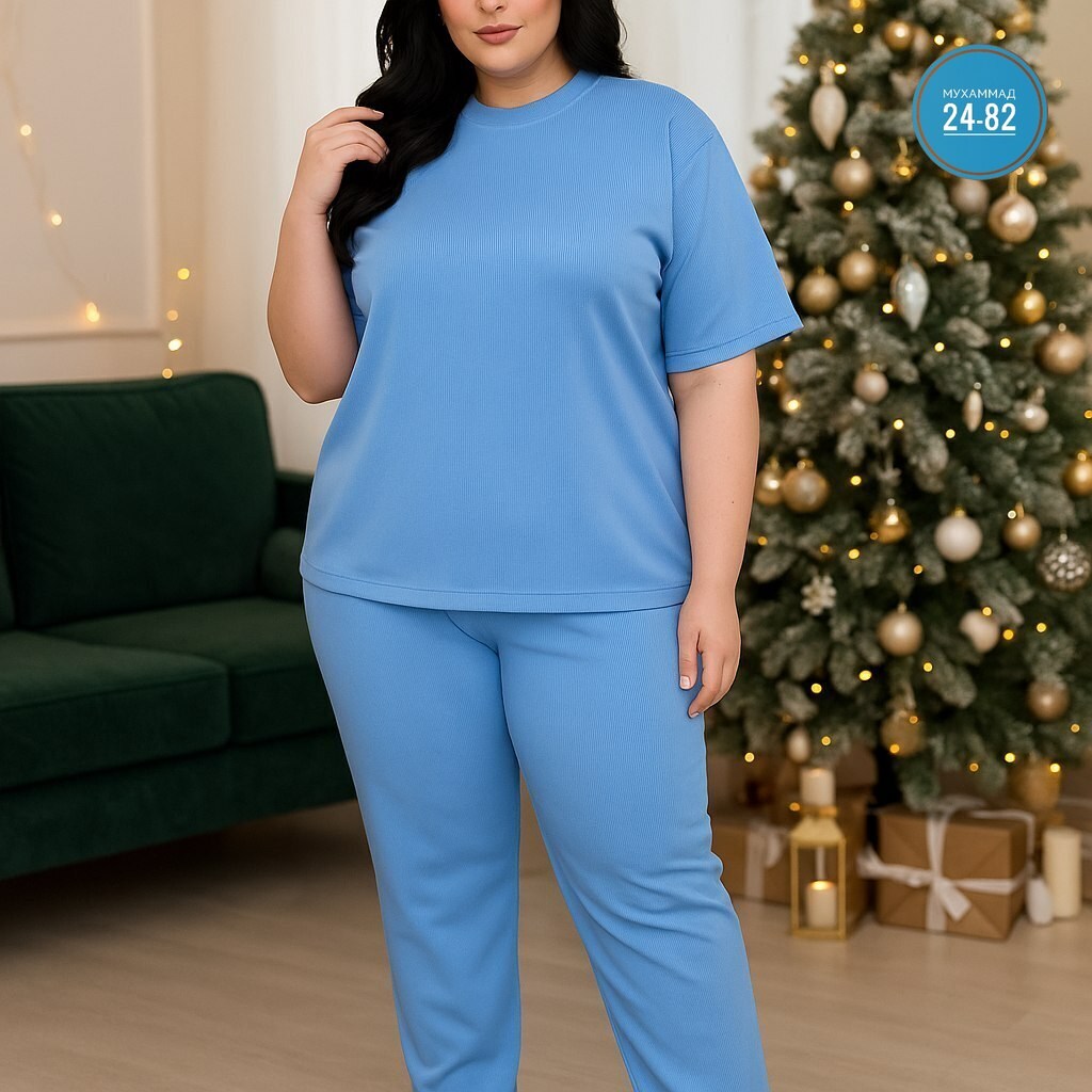 костюм трикотажный,трикотажные костюмы женские,костюм с брюками,домашний костюм женский,костюм голубой