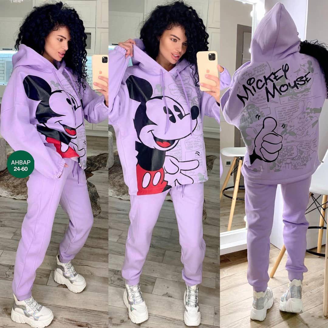 костюм на флисе,женский спортивный костюм на флисе микки,спортивные костюмы на флисе,костюм с микки маусом,флисовые костюмы