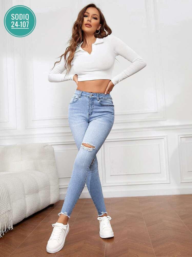 джинсы женские,джинсы с укороченные,джинсы модные,джинсы светлые,джинсы с высокой талией