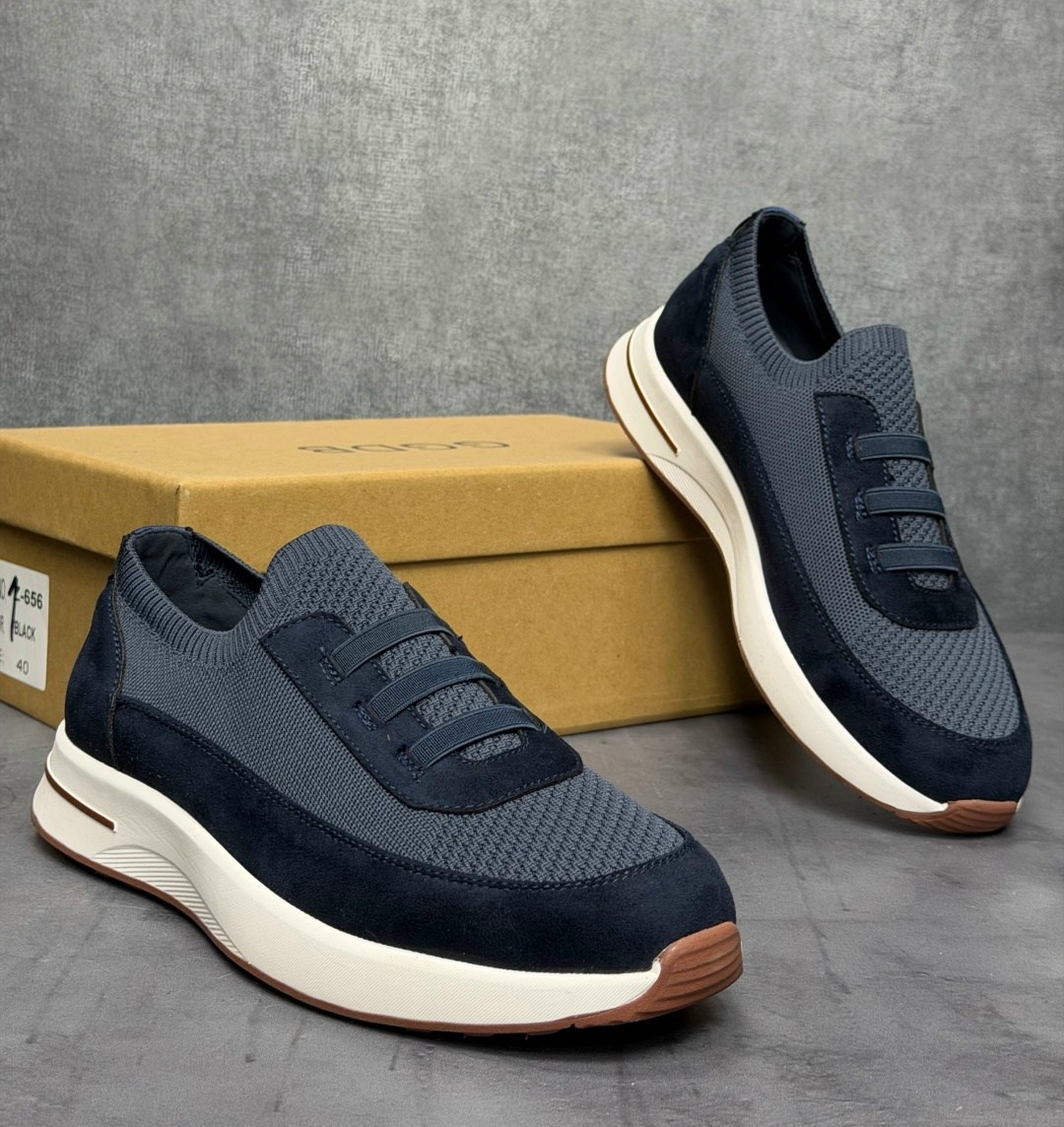 замшевые кроссовки loro piana week end walk - blue,кроссовки loro piana,,замшевые кроссовки,мужские кроссовки