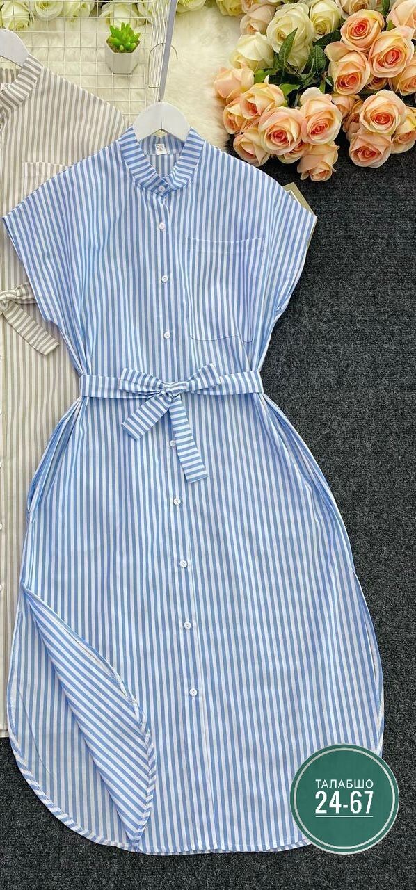 платье рубашка в полоску,женское платье летнее повседневное,повседневные платья,платья в полоску,платье женское