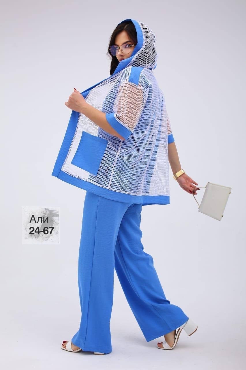 брючный костюм из прошвы,костюм женский двойка брючный,костюм женский,летние костюмы,костюм с брюками