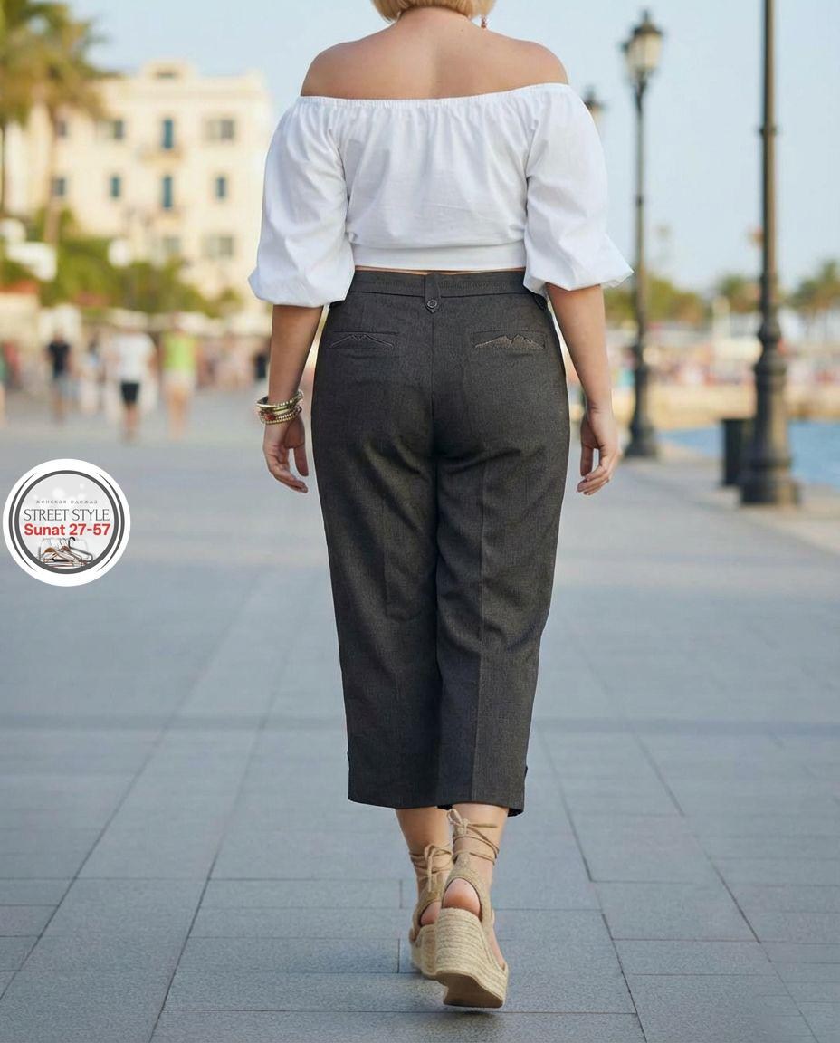 брюки для полных женщин,летние брюки для полных женщин,кюлоты для полных женщин,укороченные брюки для полных женщин,брюки бермуды