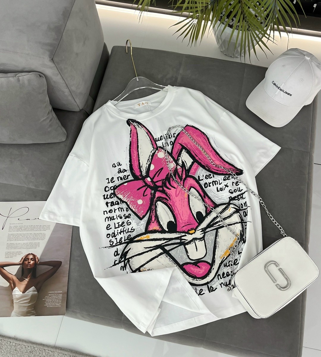 футболка женская,футболка женская багз банни,футболки женские с принтом,футболка с принтом,футболочка в стиле оверсайз