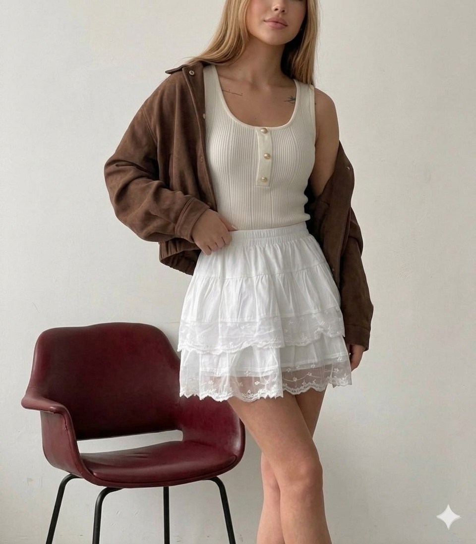 юбка с оборками,женская кружевная мини-юбка с оборками,кружевная юбка,юбка с рюшами,юбка