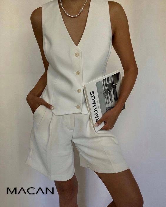 летние костюмы,костюм жилет,женские летние костюмы,костюм шорты и жилет,женские жилеты