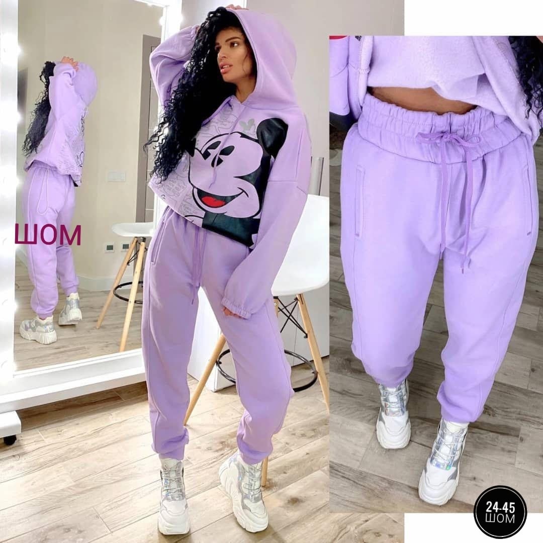 костюм с микки маусом,спортивный костюм с принтом микки маус,женский спортивный костюм на флисе микки,костюм теплый,костюм с микки маусом женский
