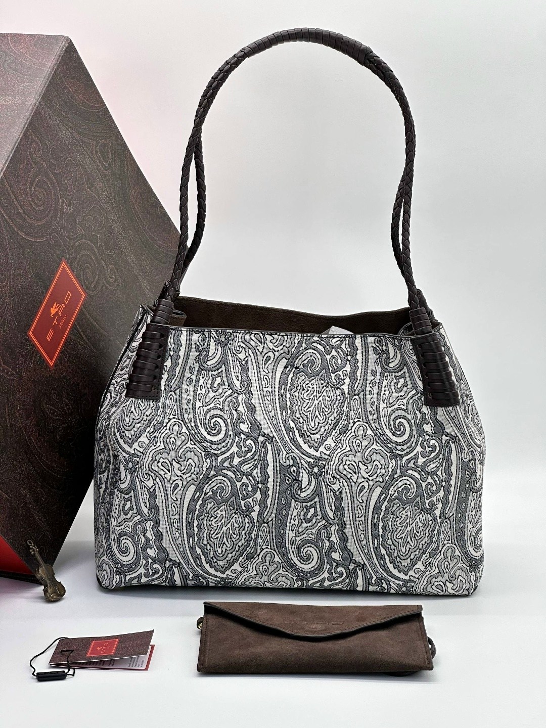 сумка,женская сумка,etro средняя сумка-тоут paisley libra коричневый,сумки для женщин,сумка etro