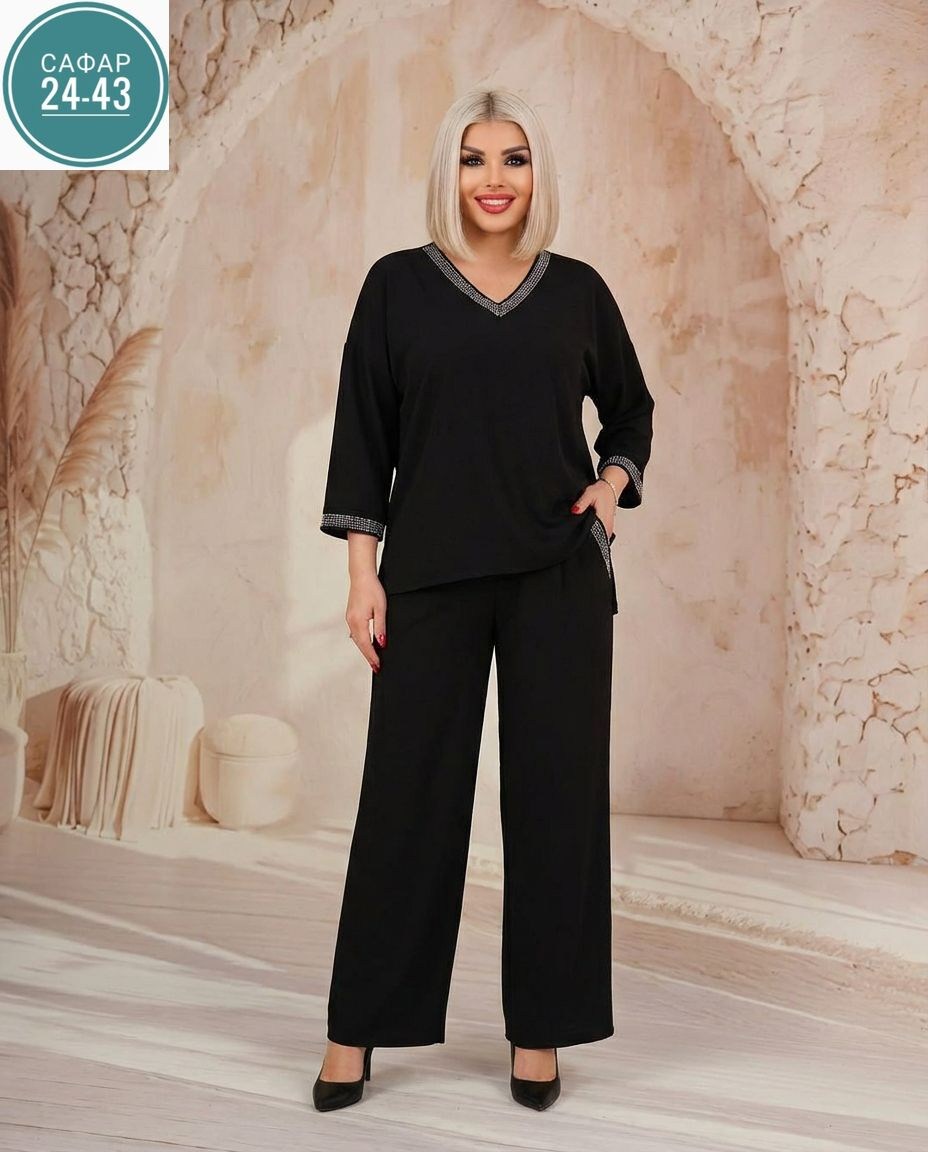 костюм брючный нарядный больших размеров ltmoda 365066989,костюм брючный нарядный больших размеров ltmoda,брючный костюм с туникой женский,брючный женский костюм,брючный костюм больших размеров