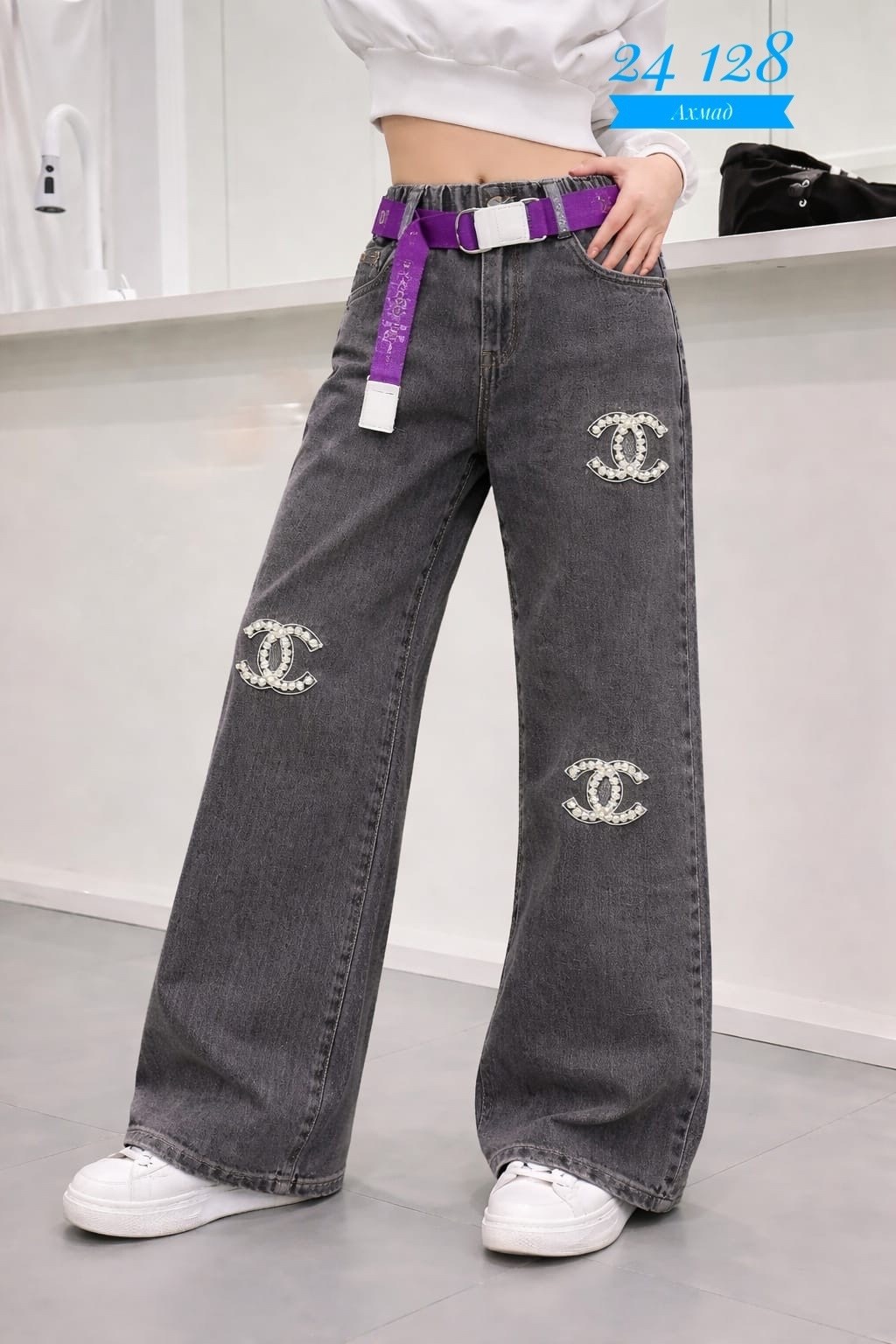 джинсы шанель,джинсы chanel,джинсы женский chanel бело-синий,джинсы для девочек,джинсы шанель с лого