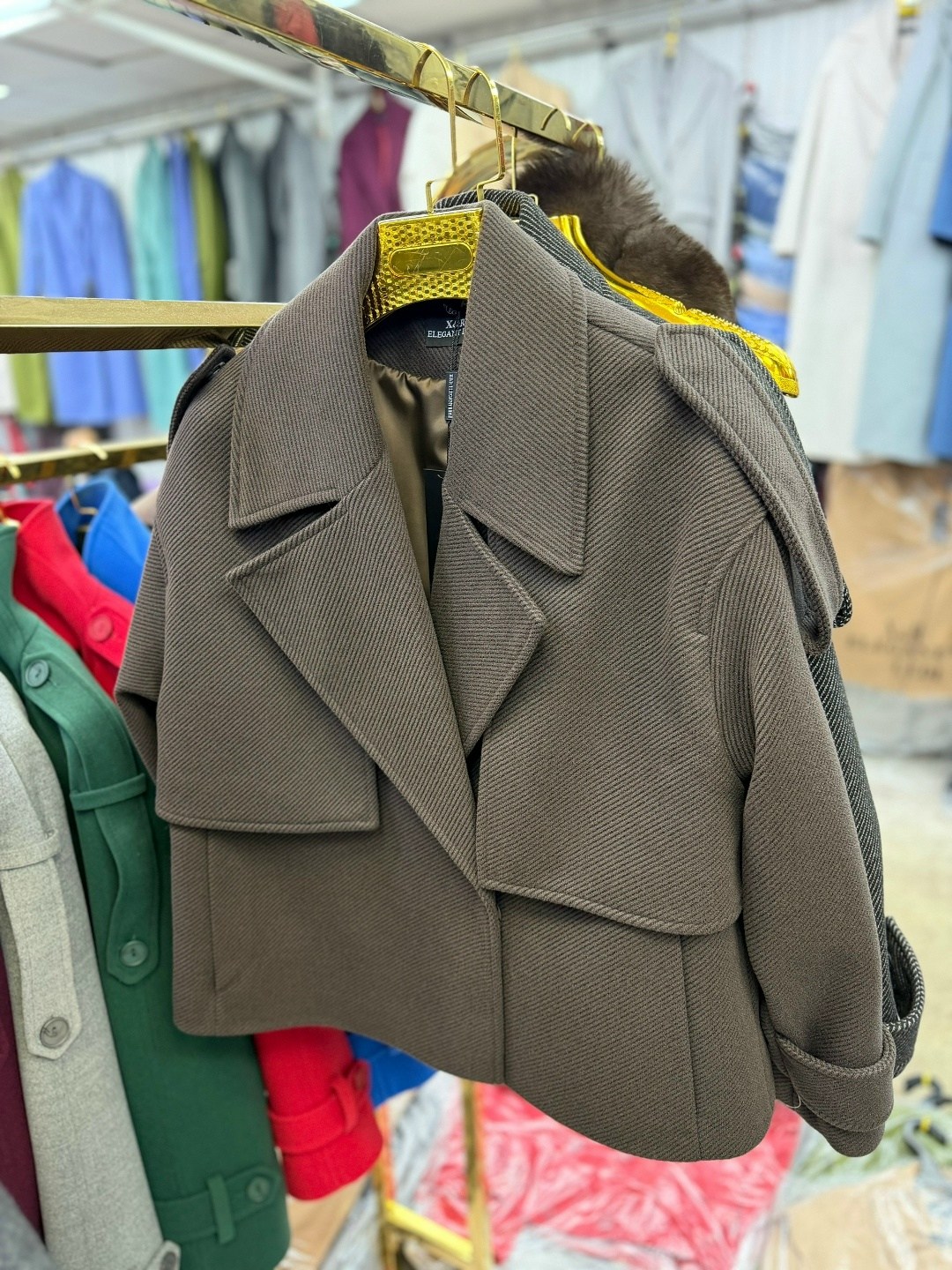 пальто женское,пальто короткое демисезонное оверсайз riscalda,полупальто,пальто и куртки,короткое пальто