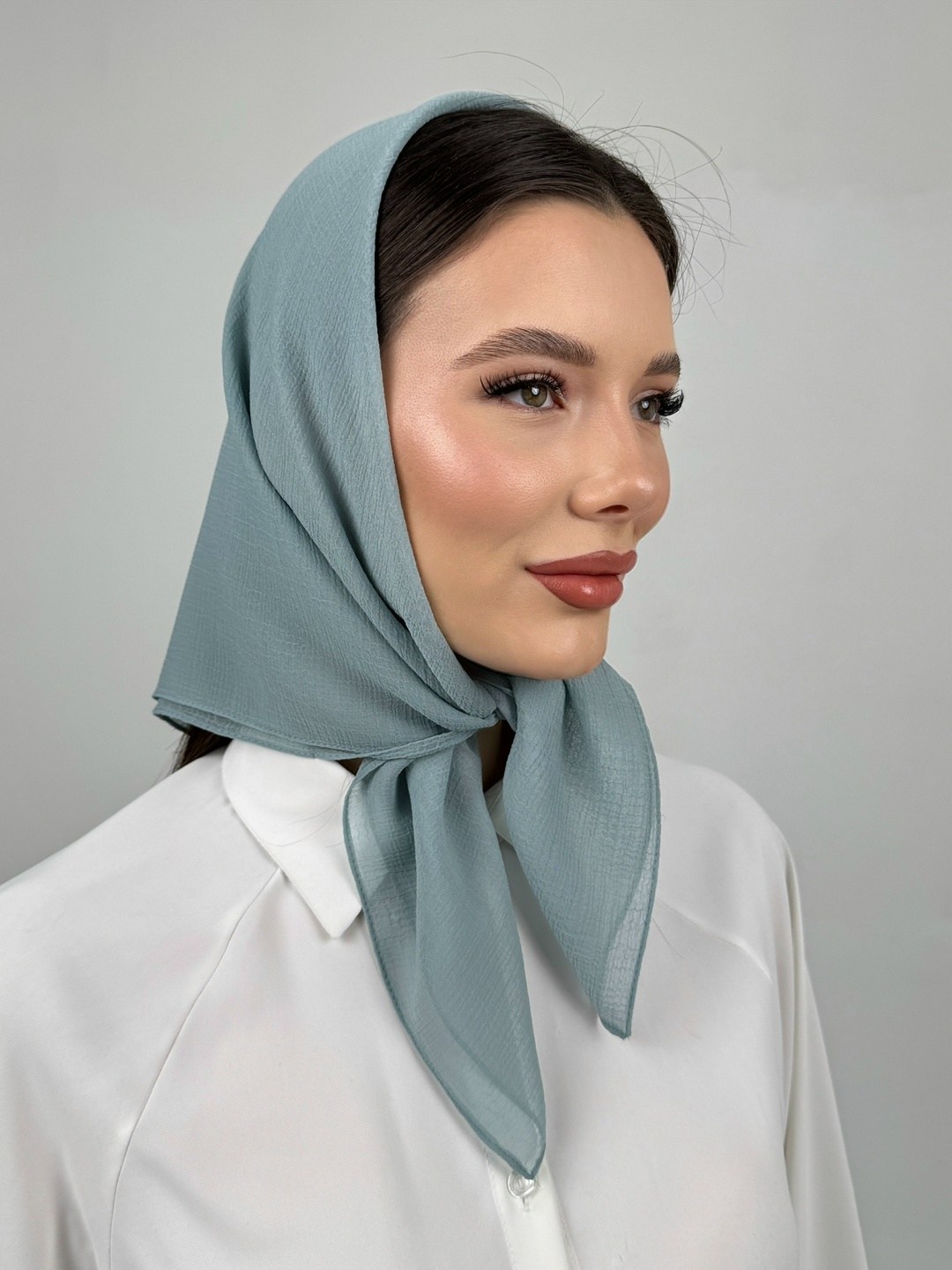 косынка,платки женские,платки косынка,косынка женская curanni 130а белая 150х55 см,платок белый