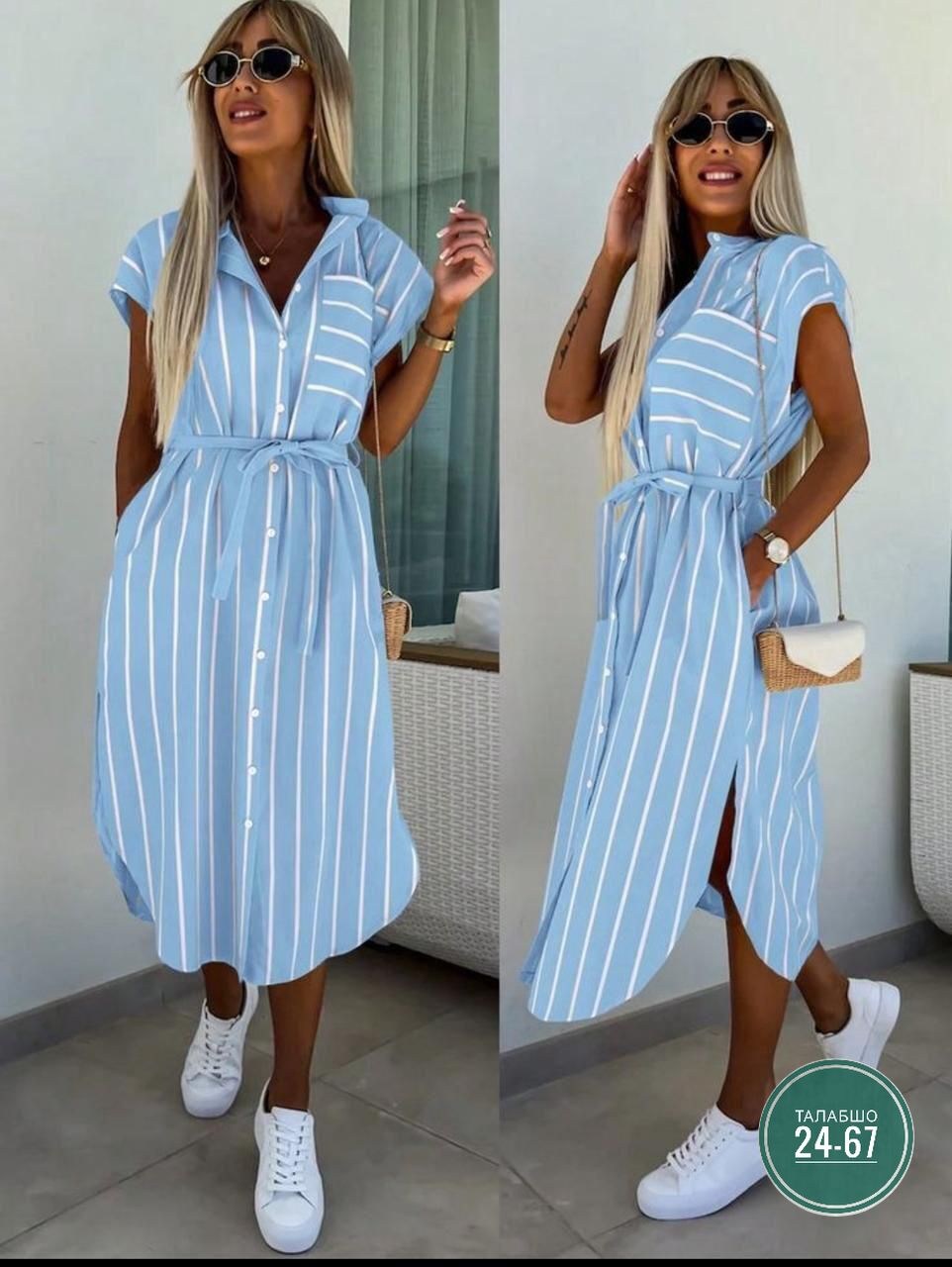 платье рубашка в полоску,женское платье летнее повседневное,повседневные платья,платья в полоску,платье женское