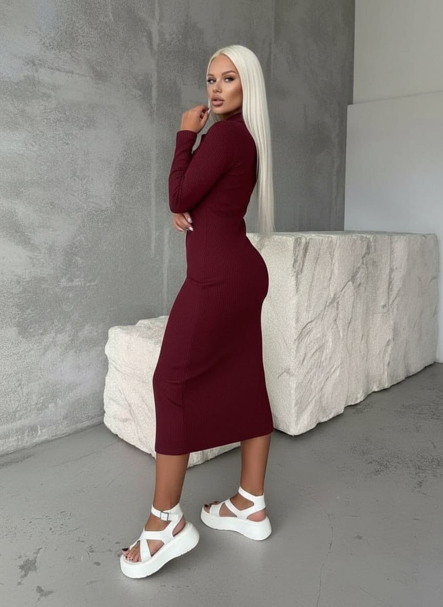 платье лапша бордовое,платье женское лапша,платье лапша,платье лапша трикотажное длинное в рубчик shatilova m.v.,красное платье лапша