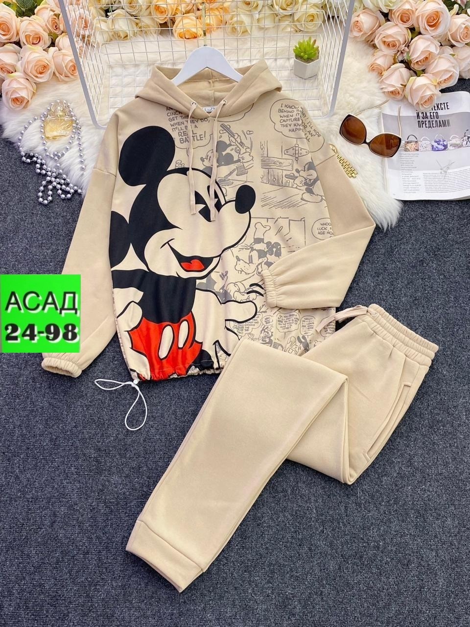 костюм на флисе,женский спортивный костюм на флисе микки,спортивные костюмы на флисе,женский костюм на флисе,флисовые костюмы