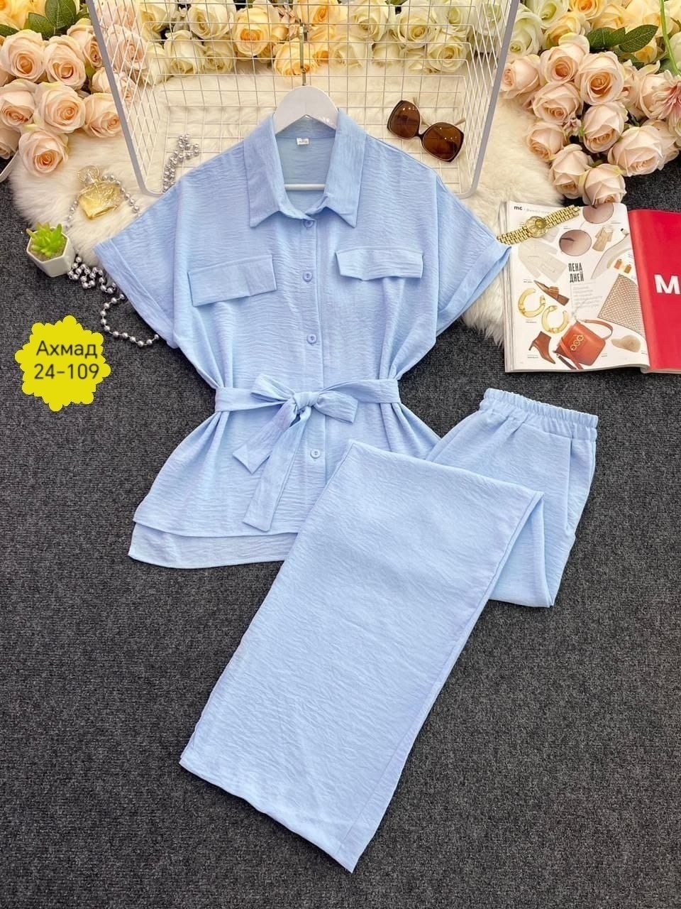 костюм жатка женский летний брючный,женские летние костюмы,летний брючный женский костюм,костюм женский,брючный костюм женский