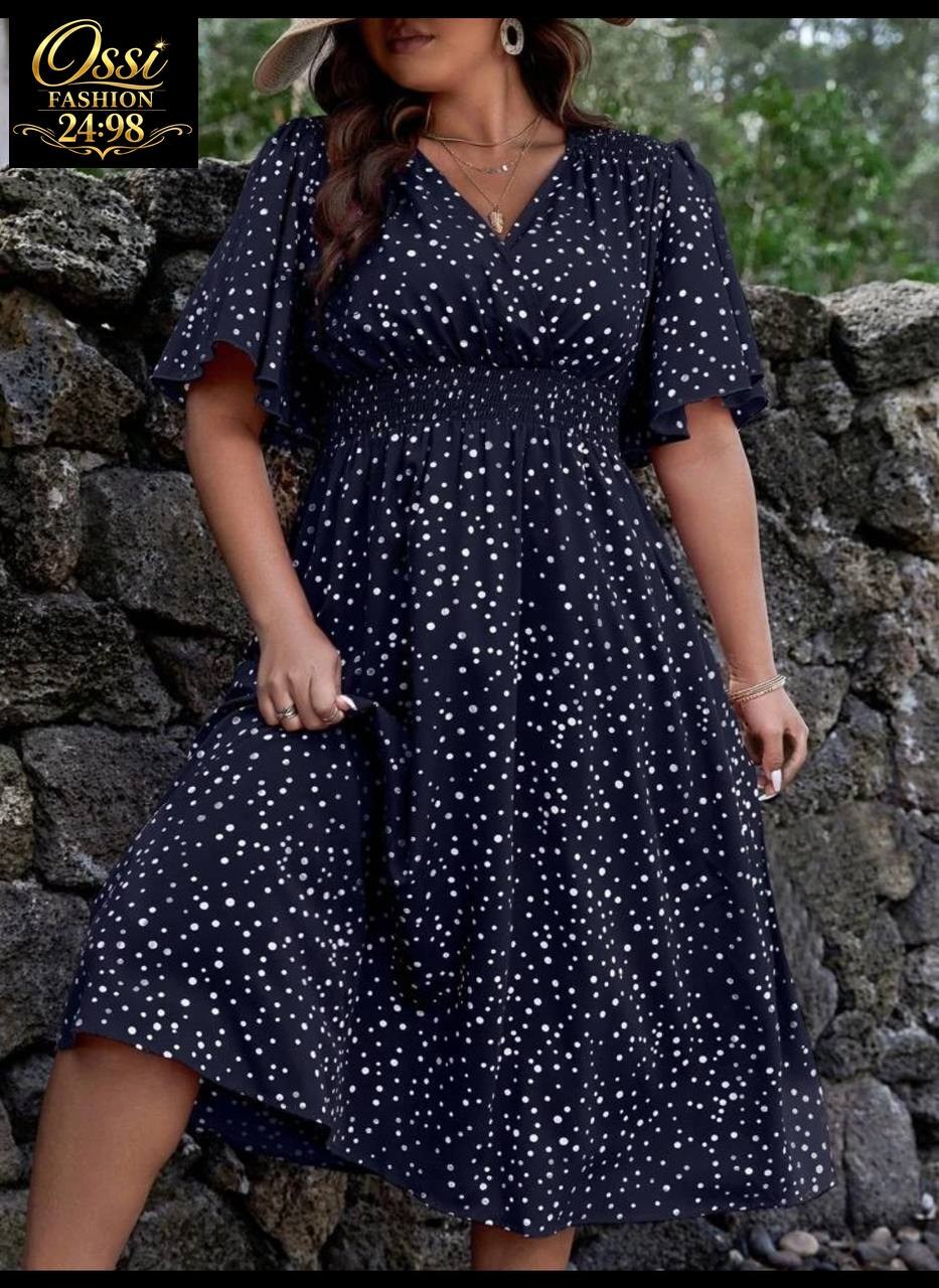 женственное платье в горошек,летнее женское платье,платья в горошек,платье с поясом,платья для полных