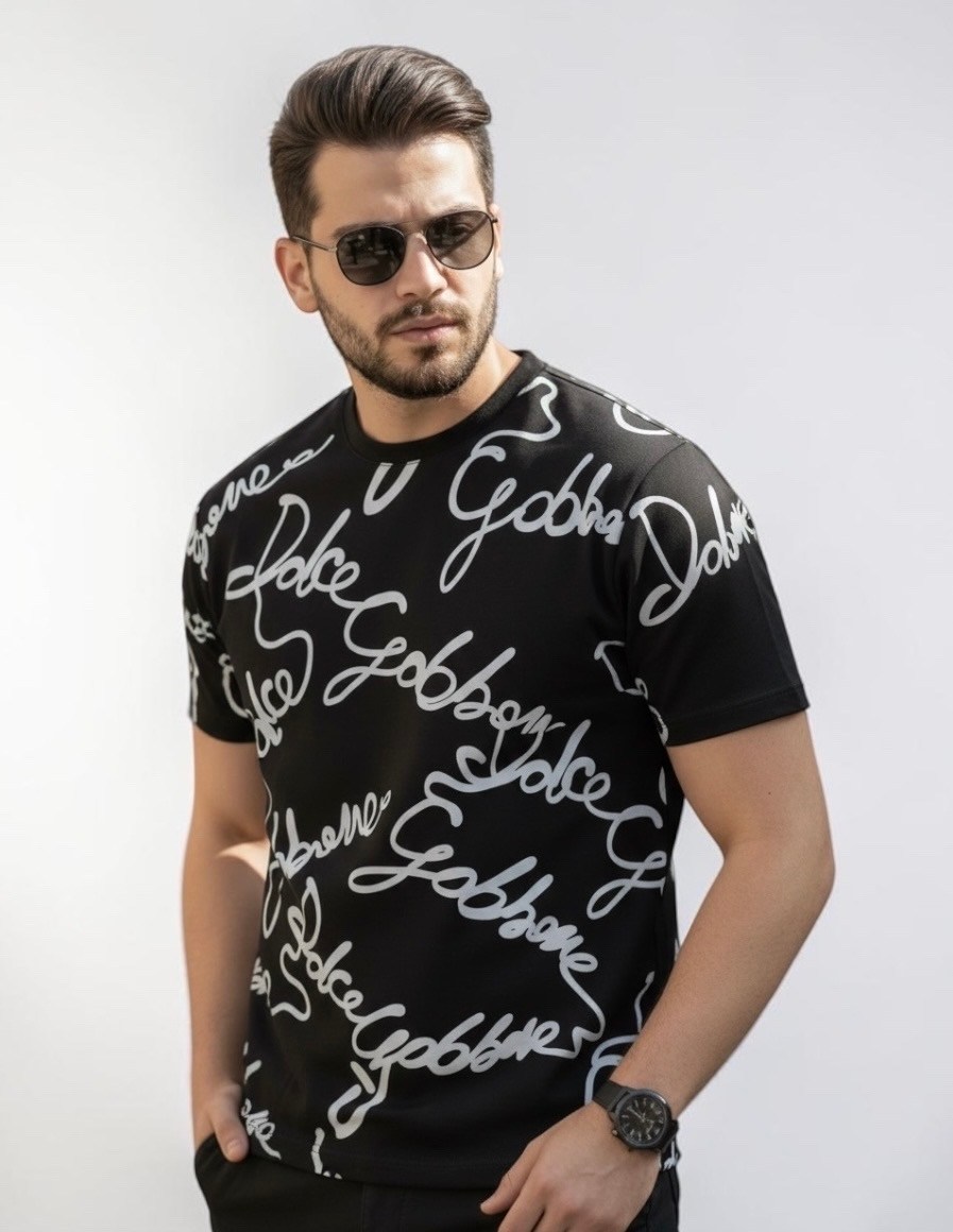 футболки мужские,футболка dolce gabbana,футболки мужские с принтом,футболка,мужская черная футболка
