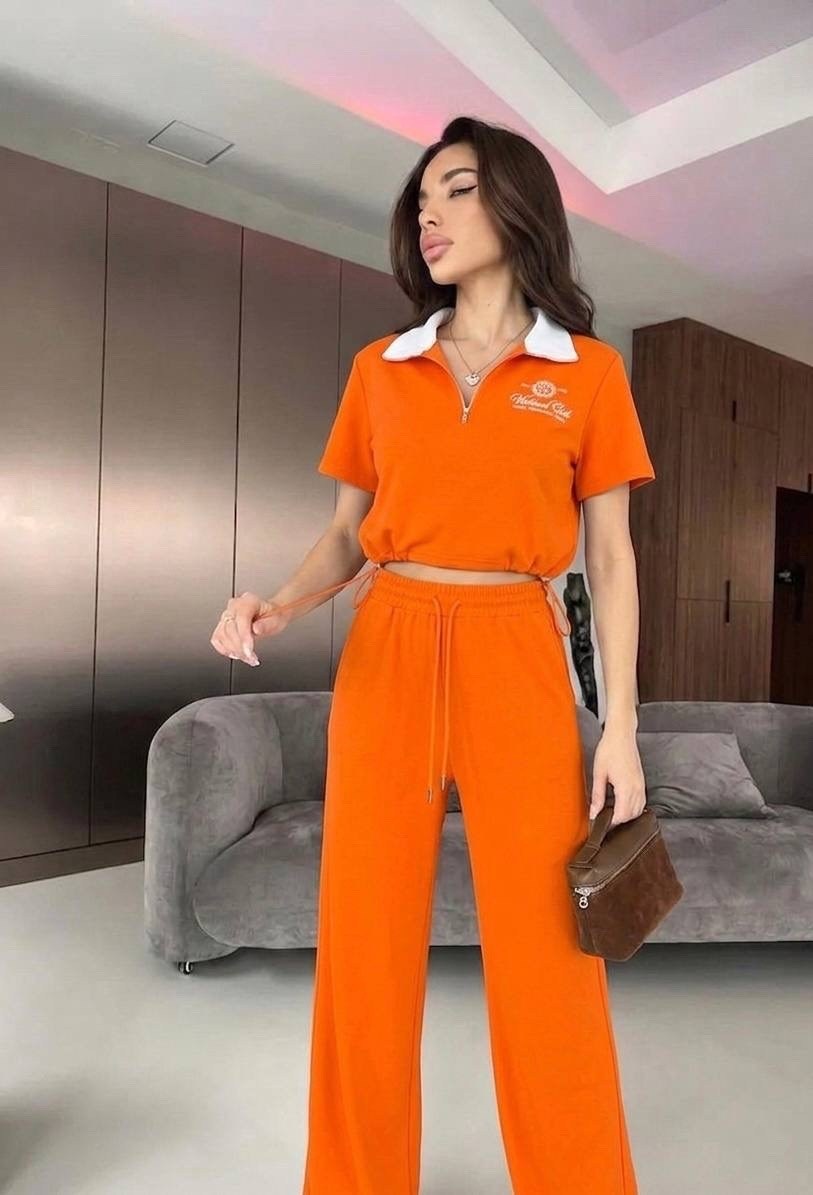 трикотажные костюмы,костюм с брюками палаццо,женские костюмы,спортивный костюм,костюм коричневый