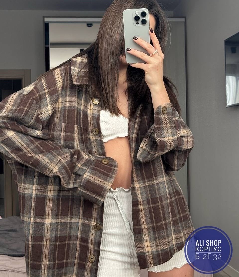 рубашка в клетку свободного кроя,рубашка в клетку свободного кроя арт. 11453931,рубашка в клетку оверсайз женская,рубашка в клетку свободного кроя арт. 11453889,рубашка в клетку женская