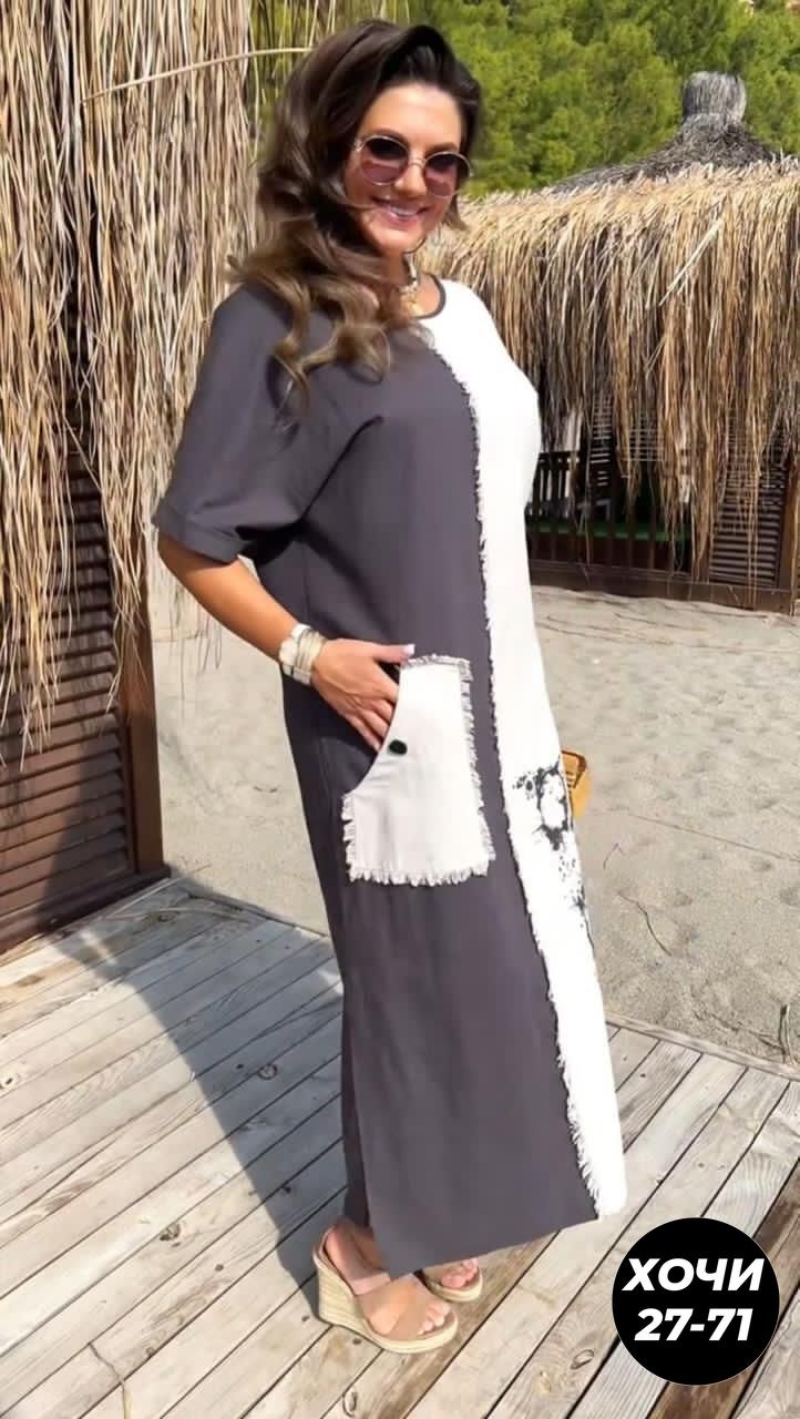 платье летнее,платье модное,комбинированное платье,платье стильное,платья для полных