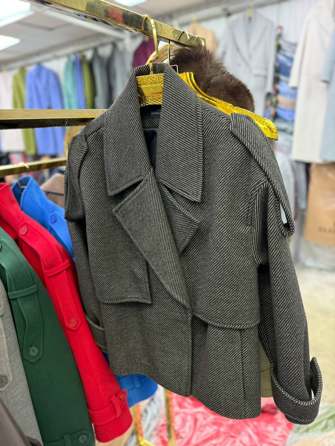 пальто женское,пальто короткое демисезонное оверсайз riscalda,полупальто,пальто и куртки,короткое пальто