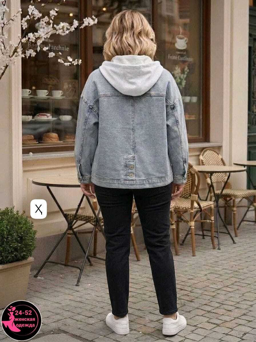 женские джинсовые куртки больших размеров,джинсовые куртки женские,джинсовая куртка,джинсовая куртка с капюшоном больших размеров,джинсовая куртка sela oversize