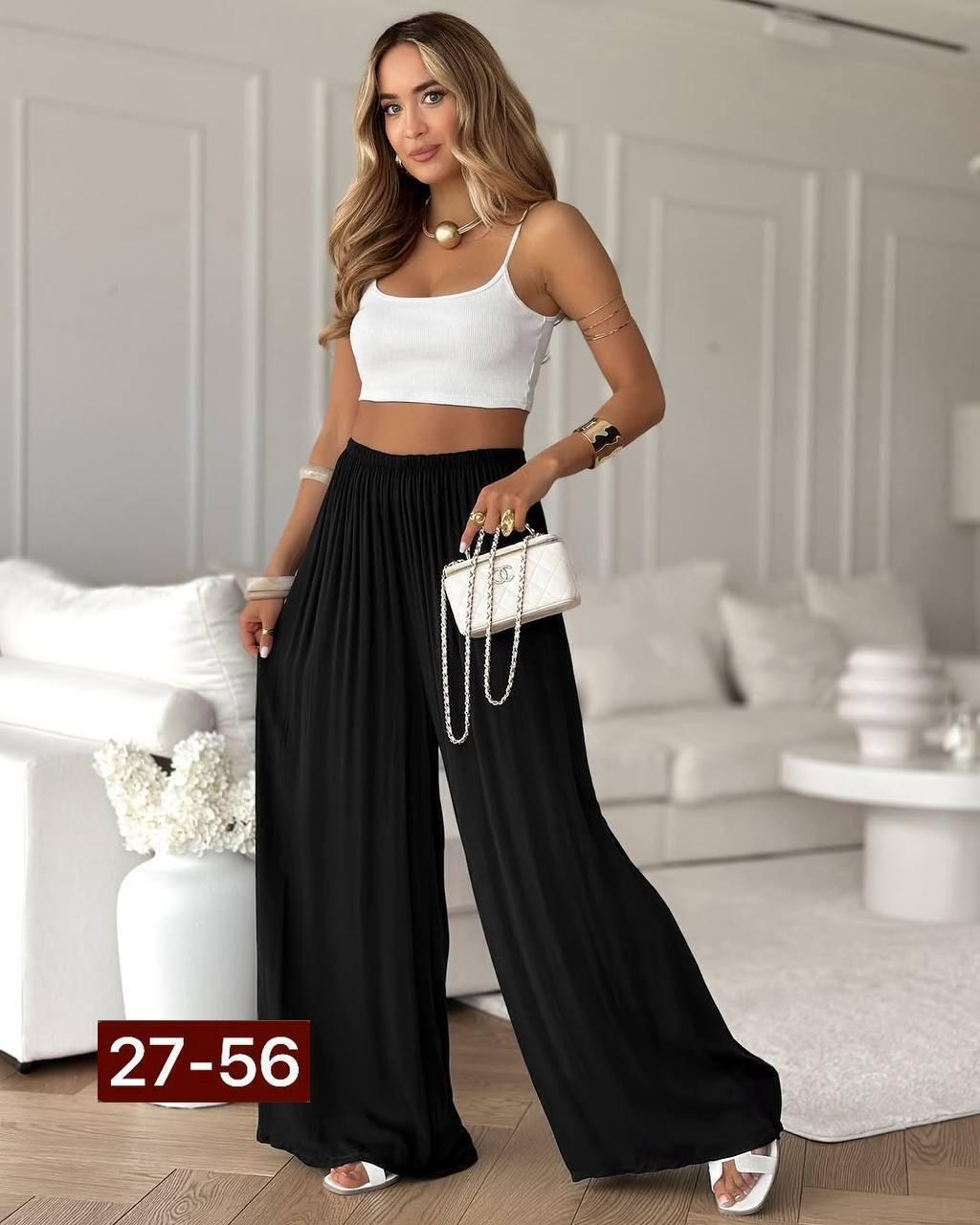 костюм женский,брюки палаццо,,шифоновые брюки,брюки модные