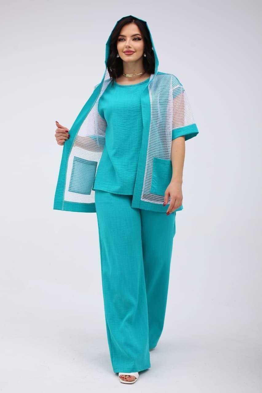 костюм женский,брючной костюм,летние костюмы,брючный комплект,костюм с брюками