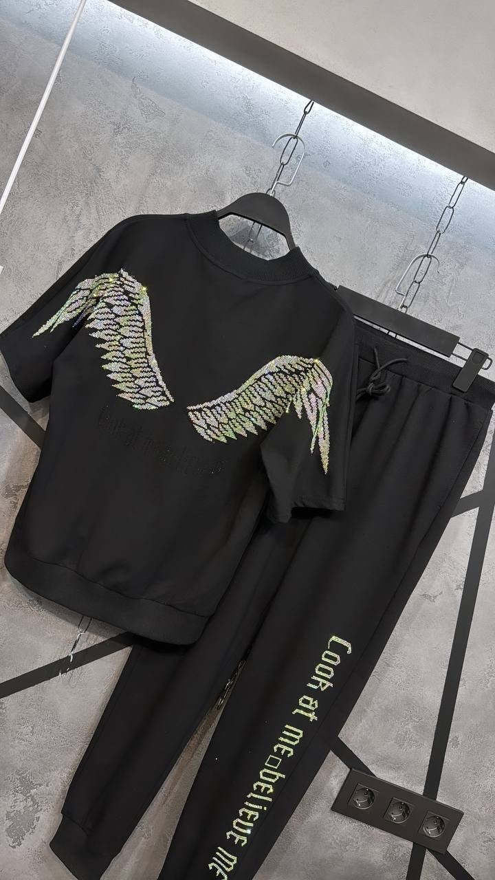 спортивный костюм с крыльями,костюм с крыльями,женские спортивные костюмы с крыльями,спортивный костюм 4хл(54/56) с крыльями