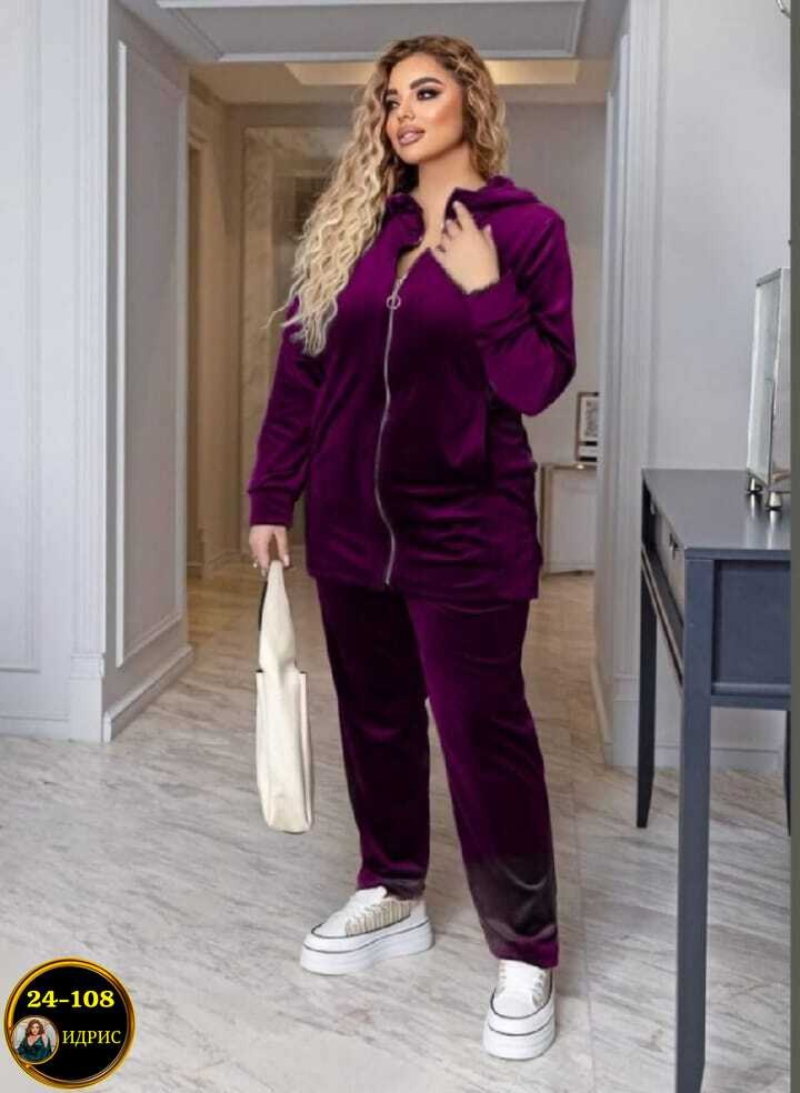 костюм велюровый,велюровый спортивный костюм больших размеров,велюровые костюмы для полных женщин,спортивный женский костюм больших размеров,модные велюровые спортивные костюмы