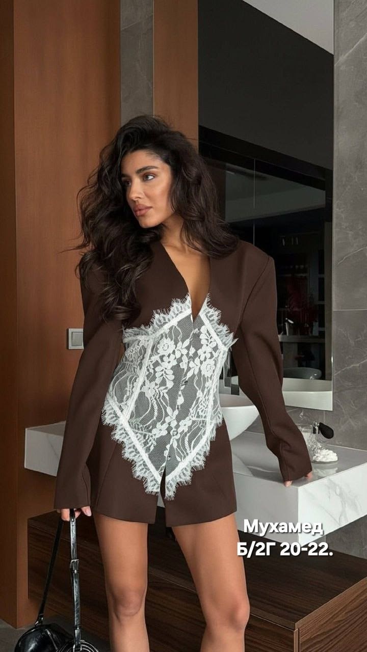 женские костюмы,пиджак с кружевом,женской одежды,платье пиджак с кружевом