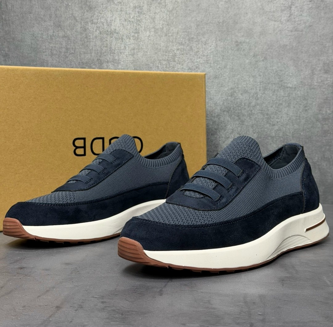 замшевые кроссовки loro piana week end walk - blue,кроссовки loro piana,,замшевые кроссовки,мужские кроссовки