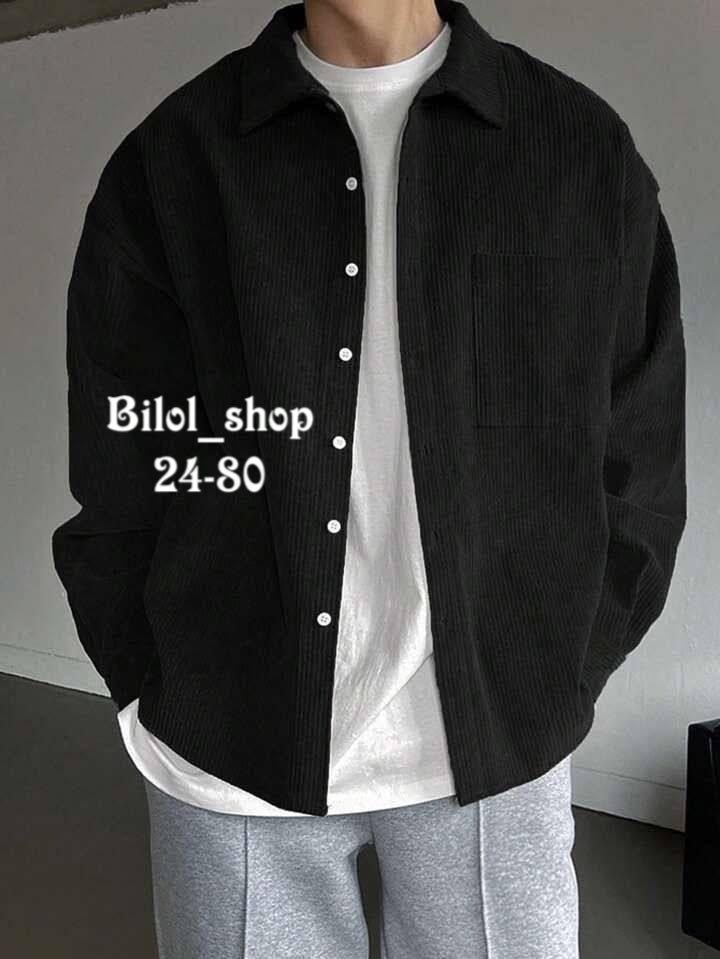 мужская вельветовая рубашка с карманами,рубашка вельветовая оверсайз с длинным рукавом mailliv trend,рубашка мужская оверсайз вельветовая,рубашка мужская оверсайз вельветовая цвет синий,рубашка вельве