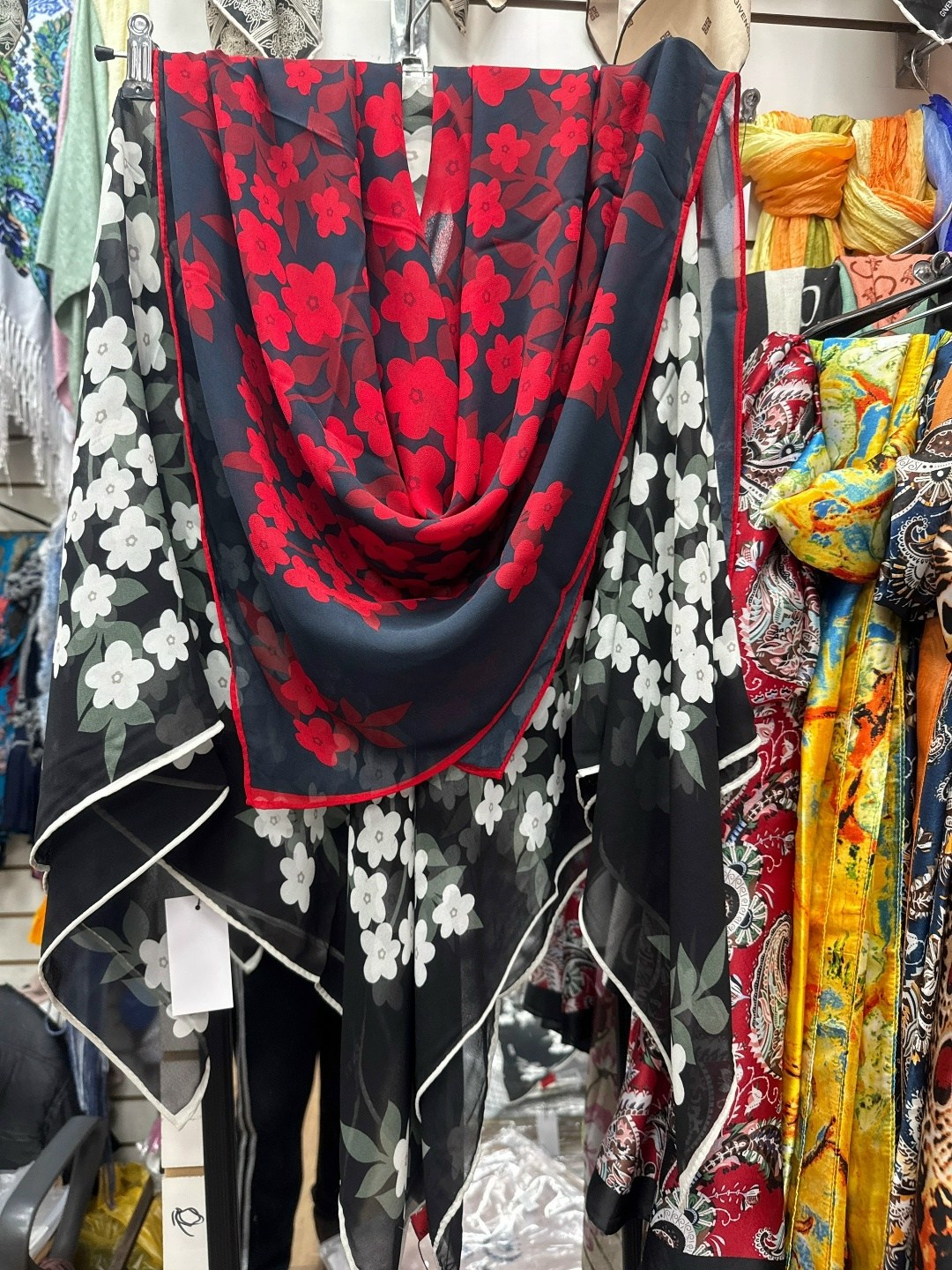 шифоновый шарф,шифоновые палантины,платки шарфы палантины,женский шелковый шарф,шелковый шарф