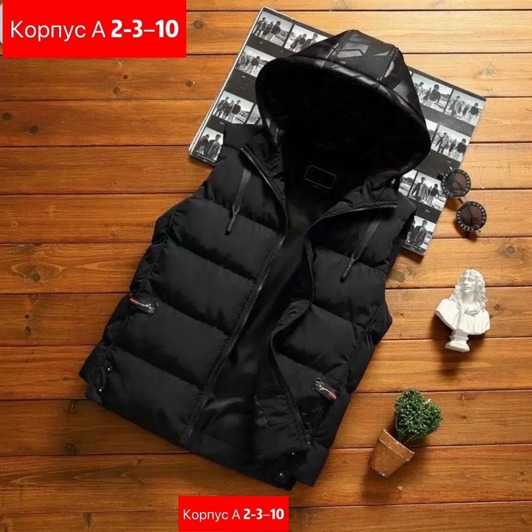 жилет с капюшоном мужской,жилет с капюшоном,жилетка с капюшоном,жилет повседневный,жилет утепленный мужской